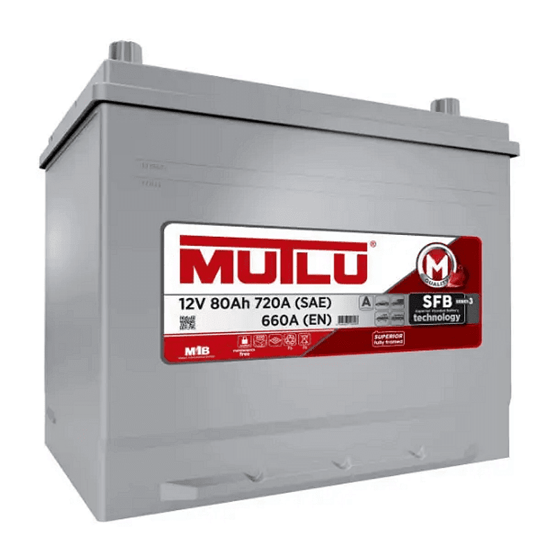 Акумулатор Mutlu SFB JIS/ASIA 12V 80Ah 660A R+